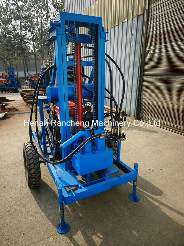 150m delme derinliği 450mm delme deliği çapı ile taşınabilir su kuyusu delme makinesi