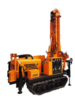 150m Derinlikte Yürüyen Su Kuyu Kuyuları Kuyruklama Rig Makinesi 42KW Dizel Motoru ile