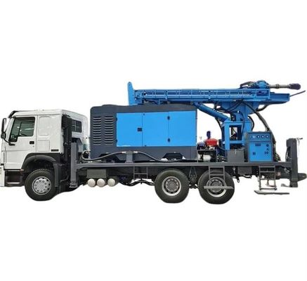 450m Derinlik Hidrolik Su Kuyu Kuyu Kuyruklama Rig Kamyon 266HP Yük Aracı Motoru