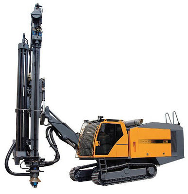 Crawler Tipi Kaya DTH Sondaj Rig 298KW Cummins Motoru 35m Sondaj Derinliği