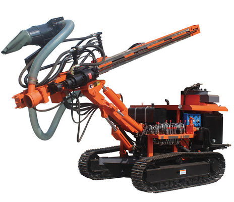 Hidrolik sürünen DTH sondaj makinesi 61HP dizel motor 40m delme derinliği