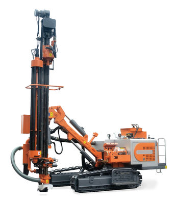 23m sondaj derinliği Hidrolik ray DTH sondaj cihazı 125HP dizel motor