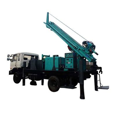 280m Derinlikte Kamyon Montajlı Su Kuyuları Borma Makinesi 210HP Yük Araç Motoru