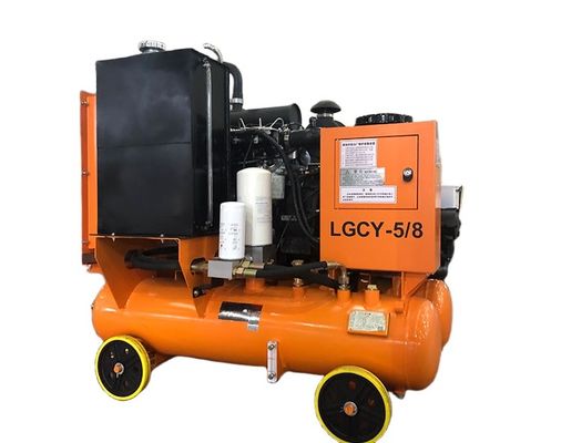 LGCY - 5 / 8 36.8kw hava sondaj kompresörü 8 bar çalışma basıncı dizel motor