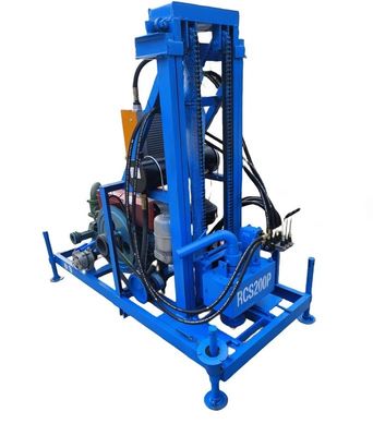 100 mm - 450 mm Dia taşınabilir su delme makinesi 150m derinlik iki tekerlekli