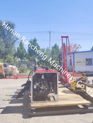 100-240RPM vinç değerli döner hızı Küçük çekirdek sondaj makinesi Yoğunluk sondajı için taşınabilir çekirdek sondaj ekipmanları