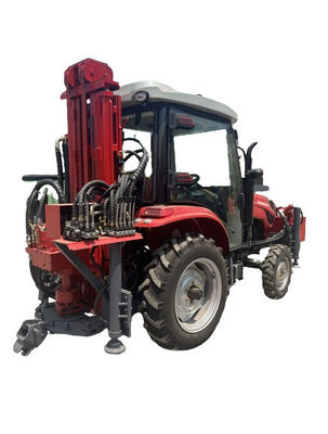 2000 mm besleme darbe boru deliği delme makinesi 260m derinliğe sahip hidrolik römork monte edilmiş su kuyusu delme tezgâhı