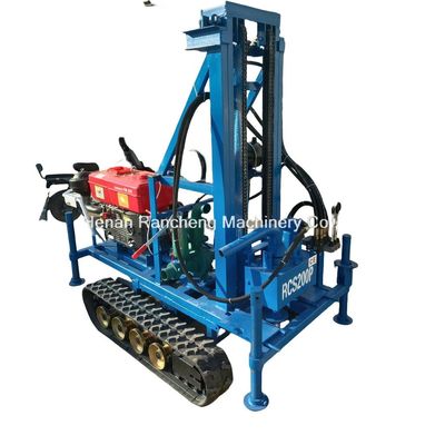 Kauçuk sürünen yerleştirilmiş taşınabilir su kuyusu delme makinesi 150m Derinlik 450mm Diametresi Kolay çalıştırma