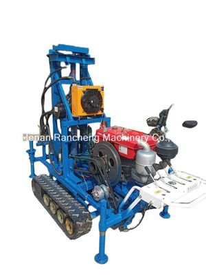 Basit İşlem RCS200C Kauçuk Çamurlu Taşınabilir Borma Rig 150m Derinliği 450mm Diametresi