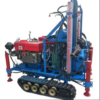 Hidrolik sürünen 160m montajlı delik delme kuyuları Su kuyusu delme teçhizatları 35HP motorlu makine