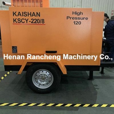 KSCY220/8 Hava Kompresörü 75HP Dizel Motor vida taşınabilir hava kompresörleri