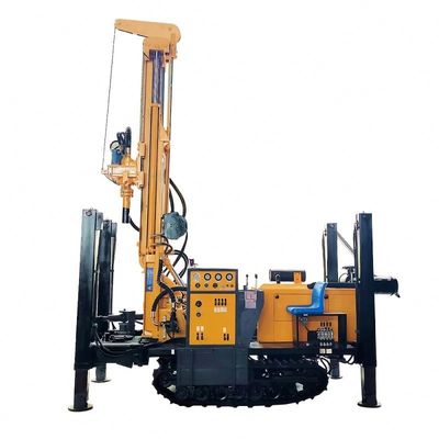 58KW dizel hidrolik sondaj makinesi 200 metrelik su kuyuları için 5 ton yükle