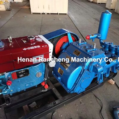 Güçlü 100 mm darbeli çamur pompası 65 mm silindirli ve 28 HP motorlu