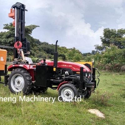 Çekici Dizel Motorlu Su Kuyuları İçin 200 metre Derinlikteki Kuyu Kuyruklama Makinesi