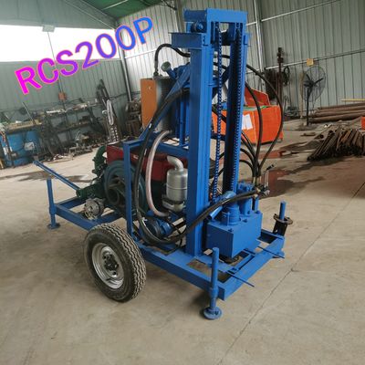 150m 16.2Kw Dizel Tam Otomatik Vidalı Dişli Taşınabilir Su Kuyusu Sondaj Makinesi
