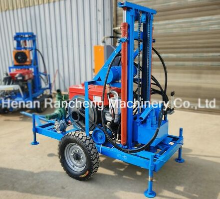 150m delme derinliği 450mm delme deliği çapı ile taşınabilir su kuyusu delme makinesi