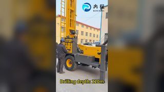 RCF220W tekerlekli su kuyusu sondaj kulesi